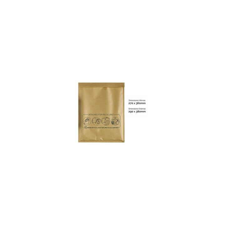 Fellowes Bolsas Burbujas Acolchada Bankers Box Nº 18 (270x360) Pack 50 Uds