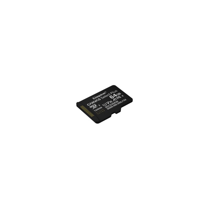 Kingston Technology 64GB micSDXC Canvas Select Plus Gen3 100R A1 (Adaptador de SD no incluido)