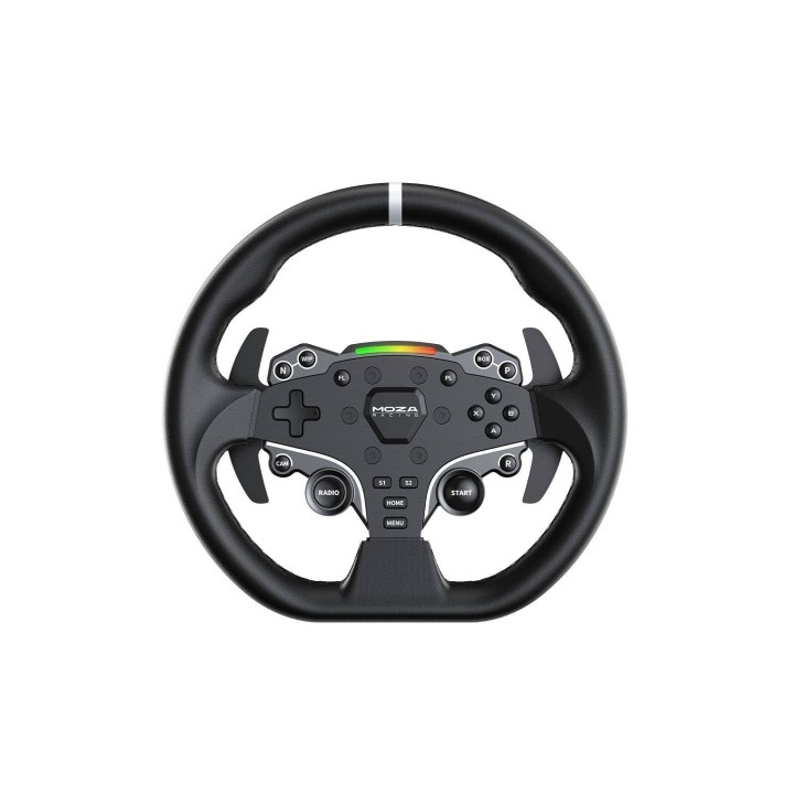 Moza Racing RS20 mando y volante Negro Volante + Pedales PC
