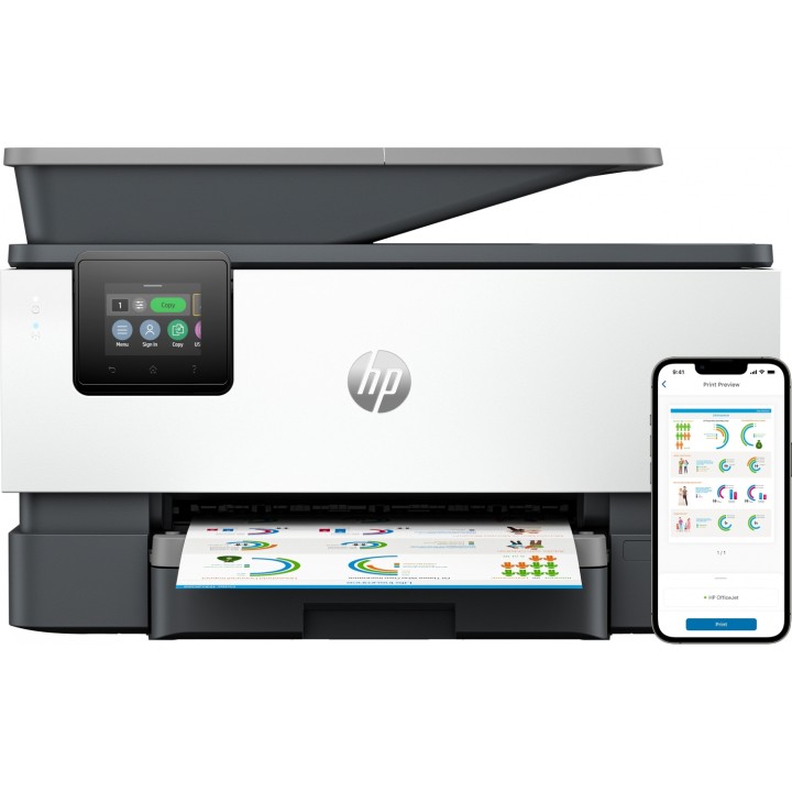 HP OfficeJet Pro Impresora multifunción 9120b, Color, Impresora para Home y Home Office, Imprima, copie, escanee y envÍ­e por