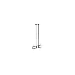 AISENS Soporte de Techo PRO Inclinable, Extensible y Nivelable para Monitor/TV 120kg de 60-120, Negro