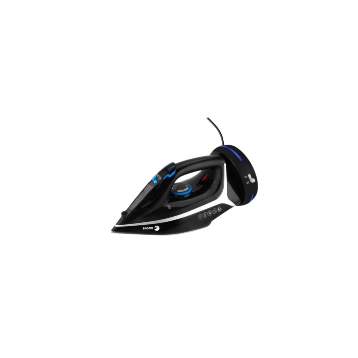 Fagor Comforta Free Plancha vapor-seco Suela de cerámica 2200 W Negro, Azul, Blanco