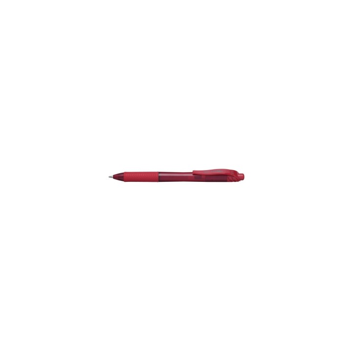 Pentel Energel X 1.0 Bolígrafo retráctil con clip Rojo 1 pieza(s)