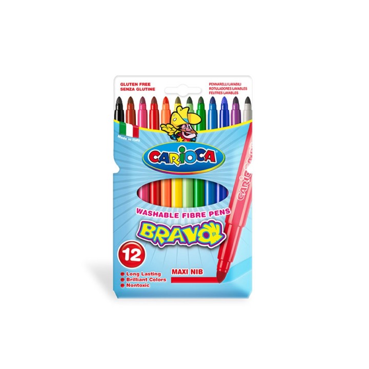 Carioca Bravo Rotuladores Multicolor 12 pieza(s)