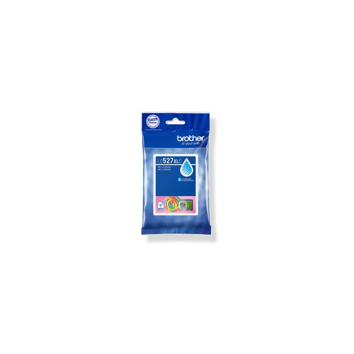 Brother LC527XLC cartucho de tinta 1 pieza(s) Original Alto rendimiento (XL) Cian