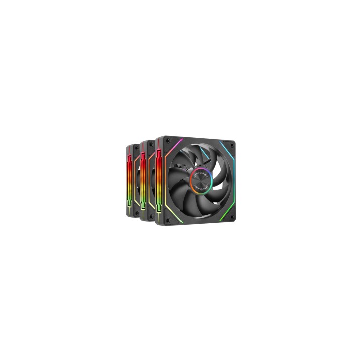 Mars Gaming MF-LINKFINITYKIT2 Carcasa del ordenador Refrigerador de aire 12 cm Negro 3 pieza(s)