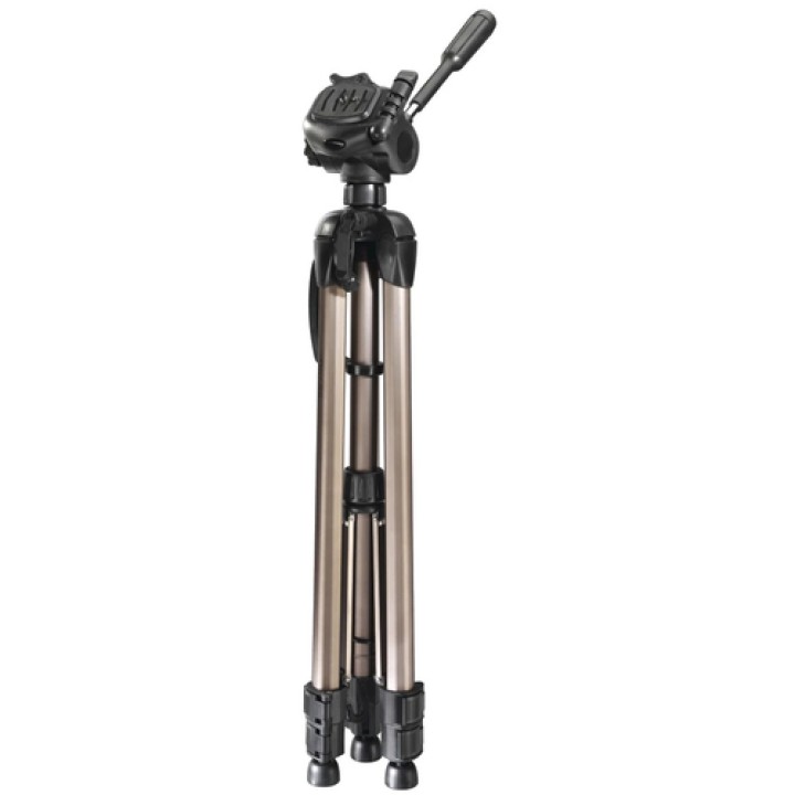 Hama | Trípode para cámaras réflex, trípode extensible 166 cm, aluminio, cabeza 3D, soporte para cámaras de fotos estable,