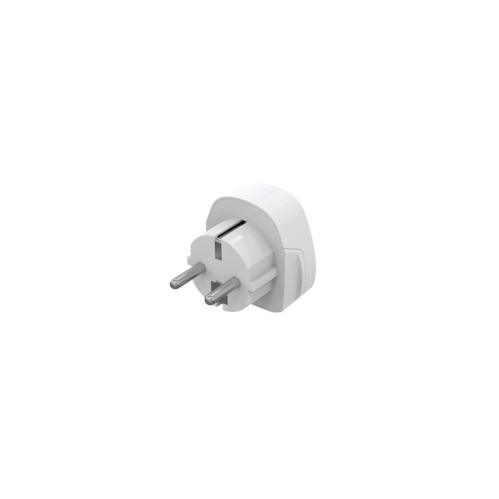 Celly TRAVELADAPTER adaptador de enchufe eléctrico Tipo F Universal Blanco