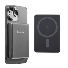 Intenso Batería Externa Magnética MW10000 10000 mAh – Compatible con MagSafe, Carga Inalámbrica 15W, USB-C PD 20W, Para iPhone