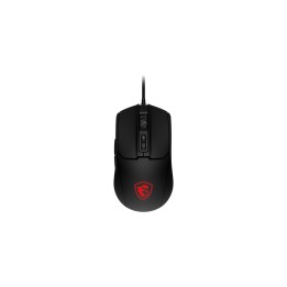 MSI FORGE GM100 ratón Juego Ambidextro USB tipo A Óptico 6400 DPI