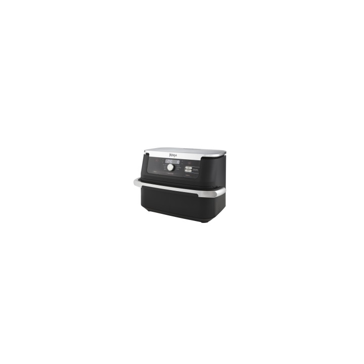 Ninja AF500EU freidora Doble 10,4 L Independiente 2470 W Freidora de aire caliente Negro, Acero inoxidable