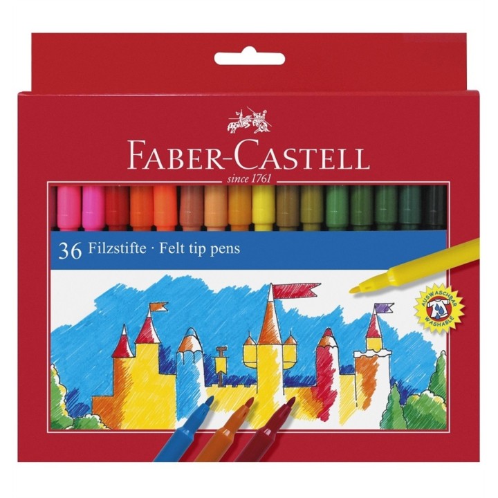 Faber-Castell 8591272000673 rotulador para colorear 36 piezas