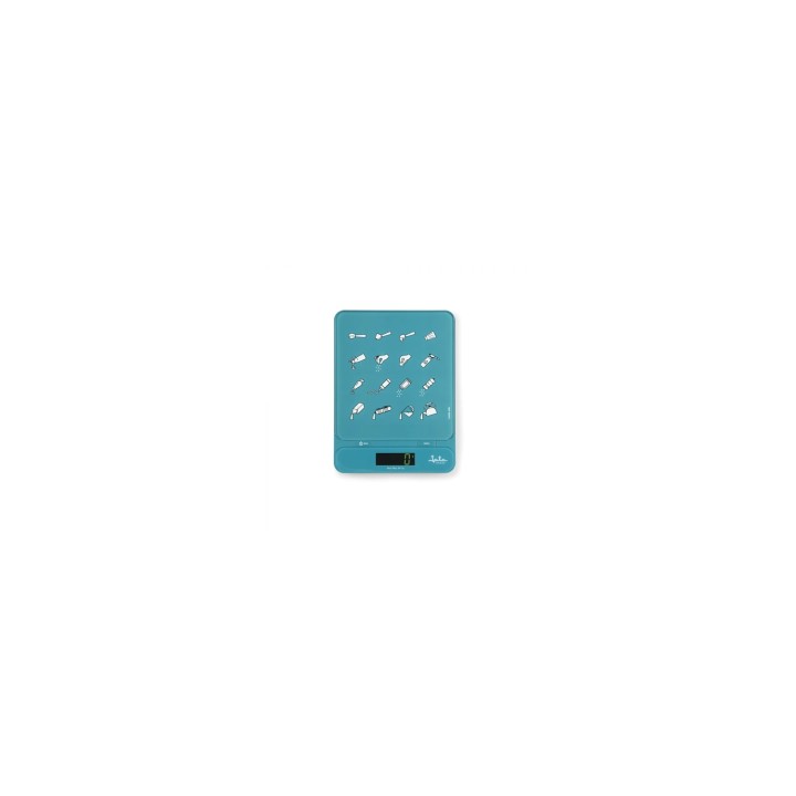 JATA HBAL1204 báscula de cocina Azul Encimera Rectángulo Báscula electrónica de cocina