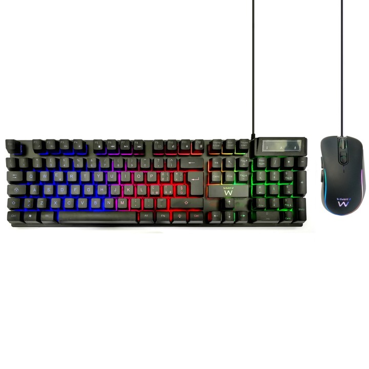 Ewent PL3200 teclado Ratón incluido Juego USB QWERTY Italiano Negro