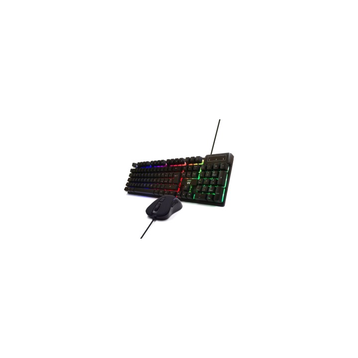 Ewent PL3200 teclado Ratón incluido Juego USB QWERTY Italiano Negro