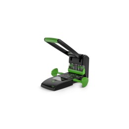 Novus B 2200 re+new perforador de papel 200 hojas Negro, Verde