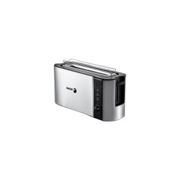 Fagor Bigtoast Steel 6 2 rebanada(s) 1000 W Negro, Acero inoxidable