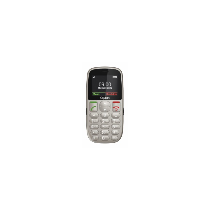 Gigaset GL395 5,59 cm (2.2") 90 g Gris Teléfono para personas mayores