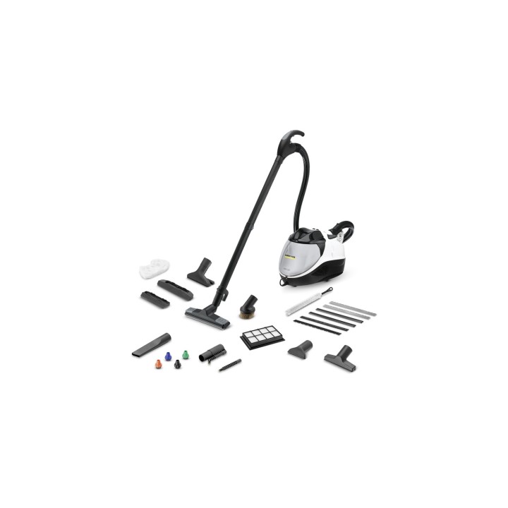 Kärcher SV 7 Limpiador a vapor de cilindro 0,5 L 2200 W Negro, Gris, Blanco