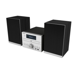 Thomson MIC122BT sistema de audio para el hogar Microcadena de música para uso doméstico 50 W Negro, Plata