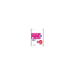 Oxford Recambio 100H + 20H Gratis 4 Taladros A4 90Gr 5X5 1 Banda Fucsia