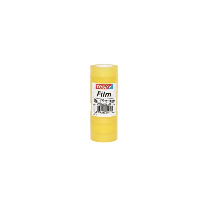 TESA 57207-00001-00 cinta adhesiva 33 m Transparente 8 pieza(s)