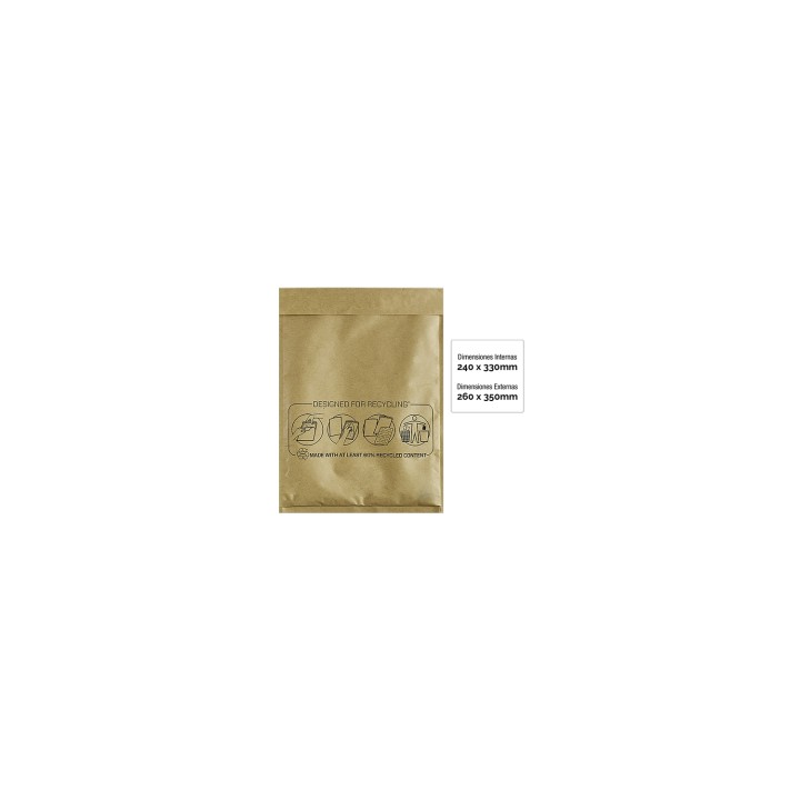 Fellowes Bolsa Burbujas Acolchada Bankers Box Nº 17 (240x330) Pack 50 Uds