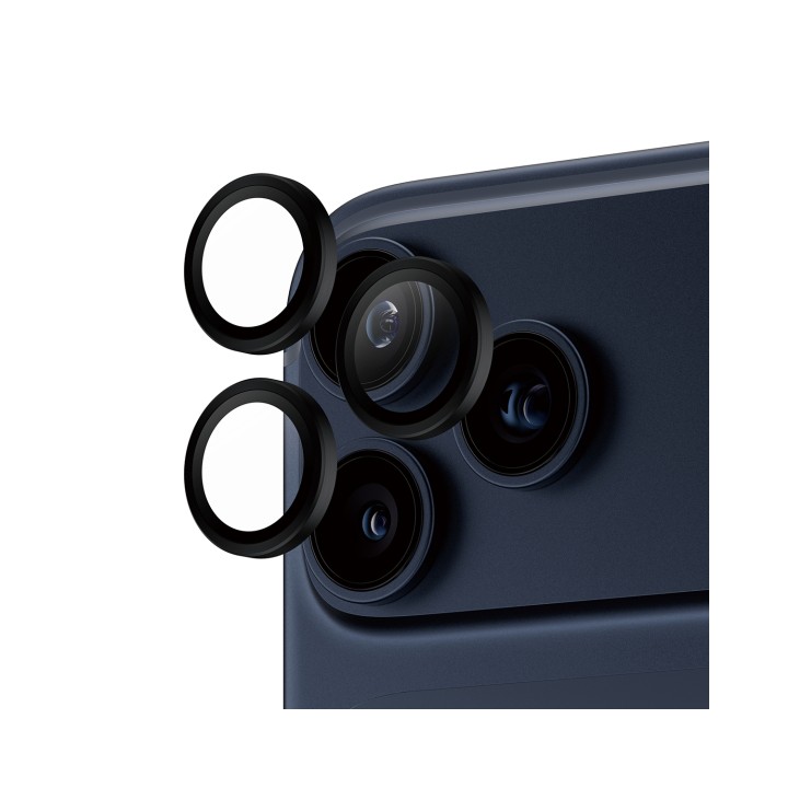 PanzerGlass ® Hoops® Black Camera Lens Protector iPhone 17 Pro | iPhone 17 Pro Max | iPhone 16 Pro | 16 Pro Max Protector de