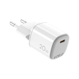 Celly UPTC1USBC20WWH cargador de dispositivo móvil Micrófono, Smartphone, Reloj inteligente, Tableta, Teléfono Blanco USB