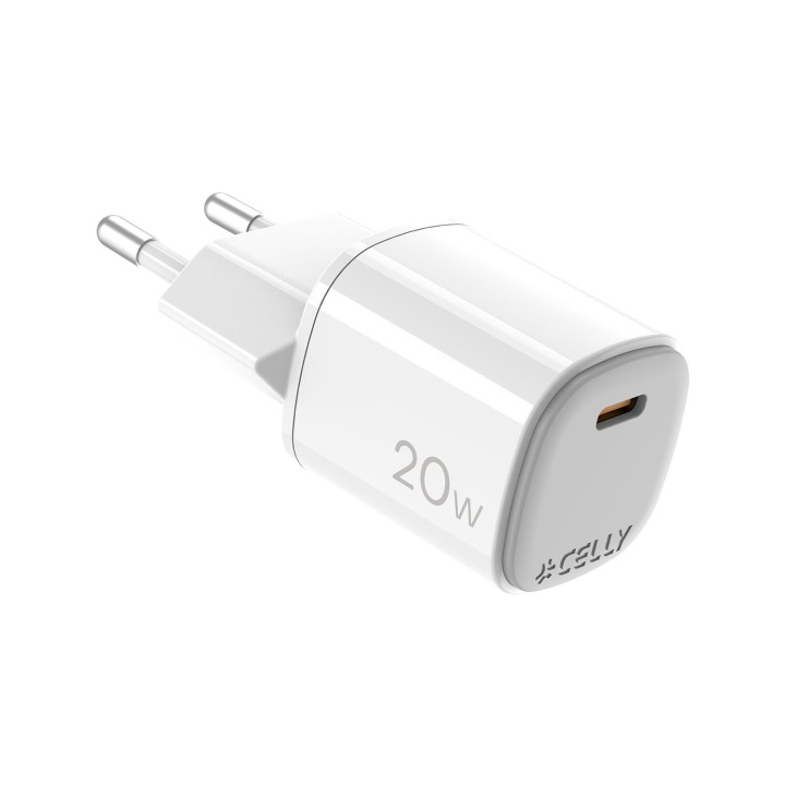 Celly UPTC1USBC20WWH cargador de dispositivo móvil Micrófono, Smartphone, Reloj inteligente, Tableta, Teléfono Blanco USB
