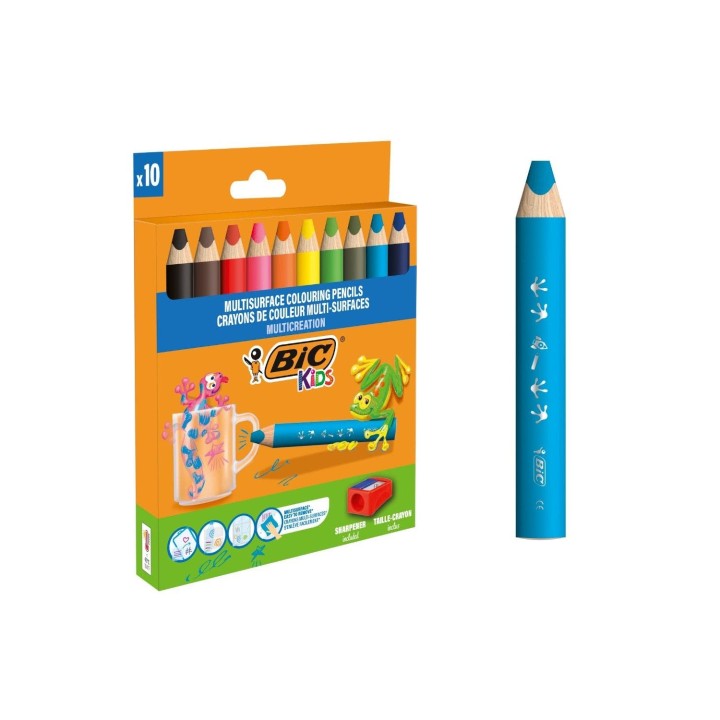 BIC 515276 lápiz de color Colores surtidos 10 pieza(s)