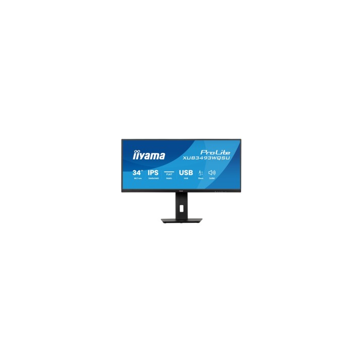 iiyama ProLite XUB3493WQSU-B6 pantalla para PC 86,4 cm (34") 3440 x 1440 Pixeles UltraWide Quad HD LED Negro