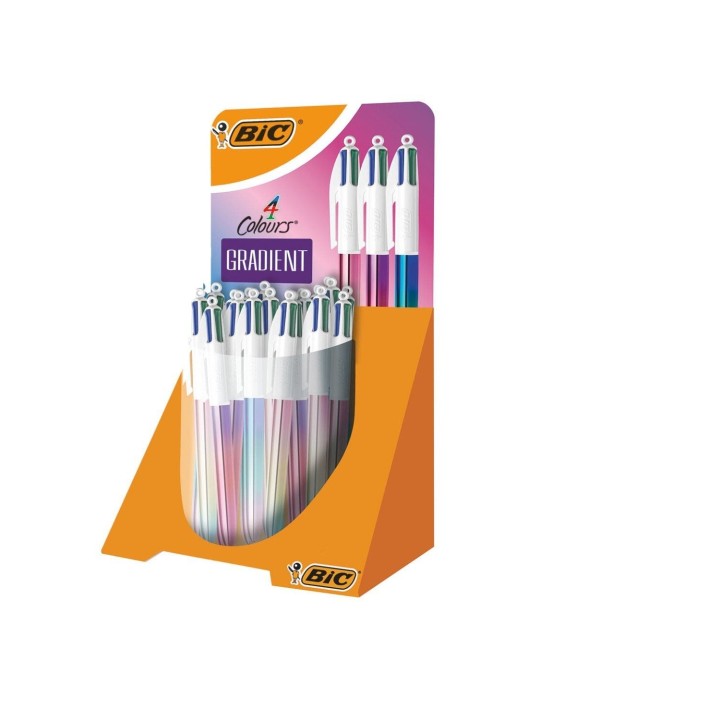 BIC 511031 bolígrafo Negro, Azul, Verde, Rojo Bolígrafo de punta retráctil con pulsador Medio 30 pieza(s)