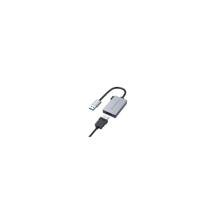 Conceptronic ABBY22G Adaptador gráfico USB 1920 x 1080 Pixeles Gris
