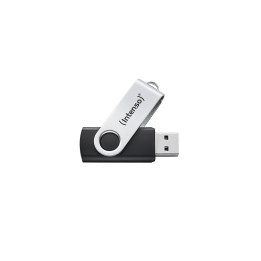 Intenso Memoria USB Office Line, 64 GB, USB-A, 3.2 Gen 1x1, negro-plata
