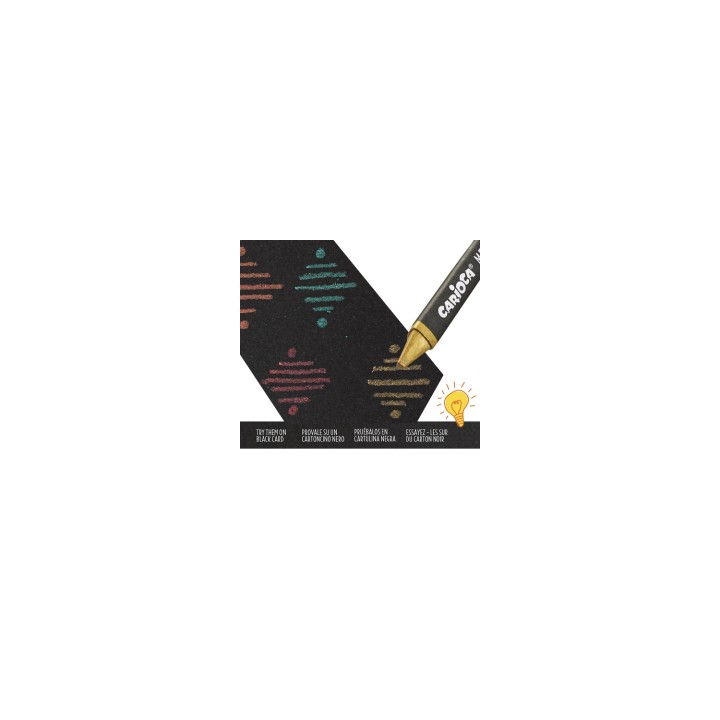 Carioca Ceras Maxi Wax Metallic - 8 Uds