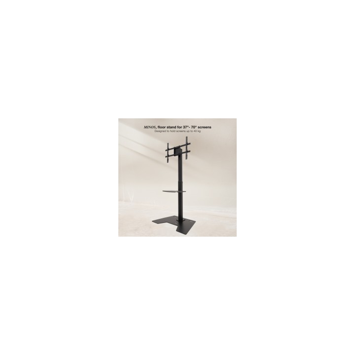 TooQ Soporte Elevador Multiusos para Monitor/Portátil, Negro