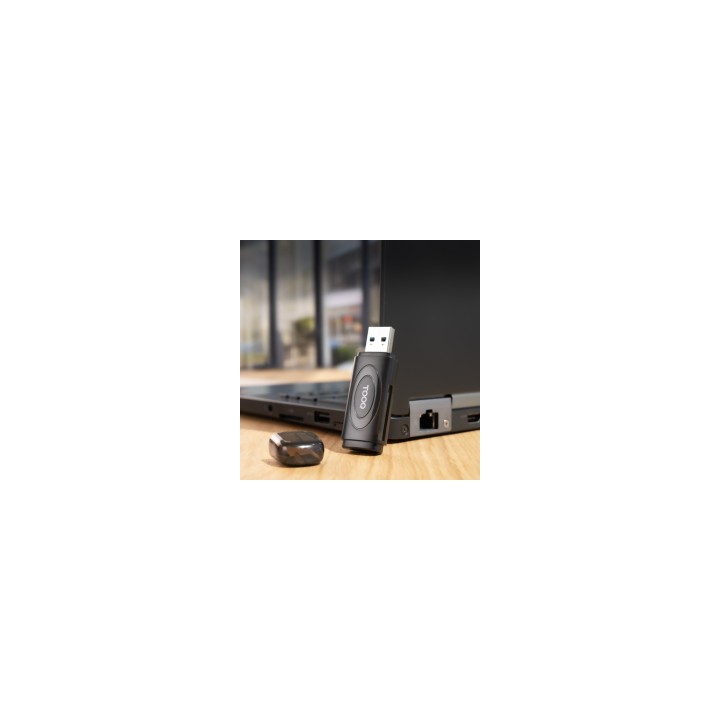 TooQ Lector de Tarjetas USB 3.0, 2 en 1, SD/TF, Negro