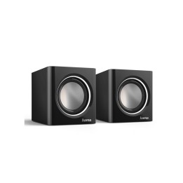 Hama | Altavoces Sonic Mobil 185, 3W, conexión jack 3,5mm, control de volumen, Color negro