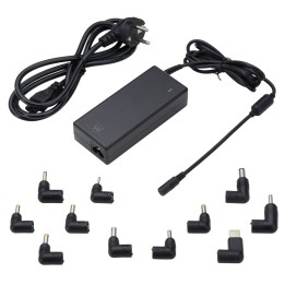 Ewent EW3969 adaptador e inversor de corriente Interior 90 W Negro