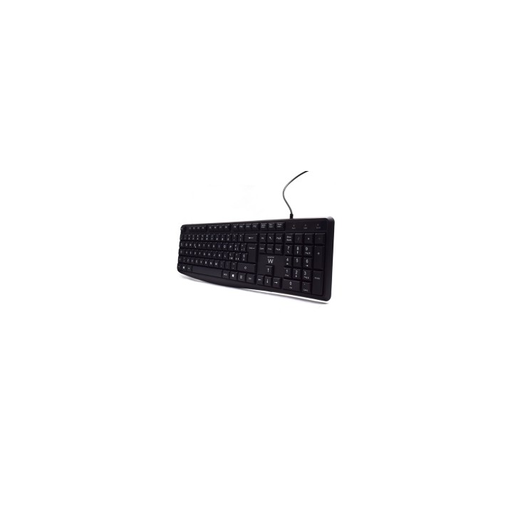 Ewent EW3000 teclado Oficina USB QWERTY Italiano Negro