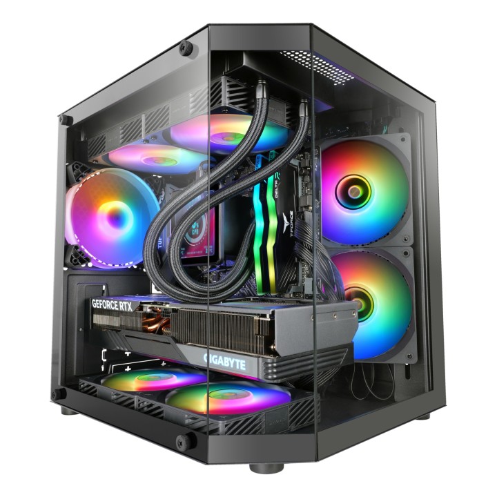 Mars Gaming MC-3TLITE Mini Tower Negro