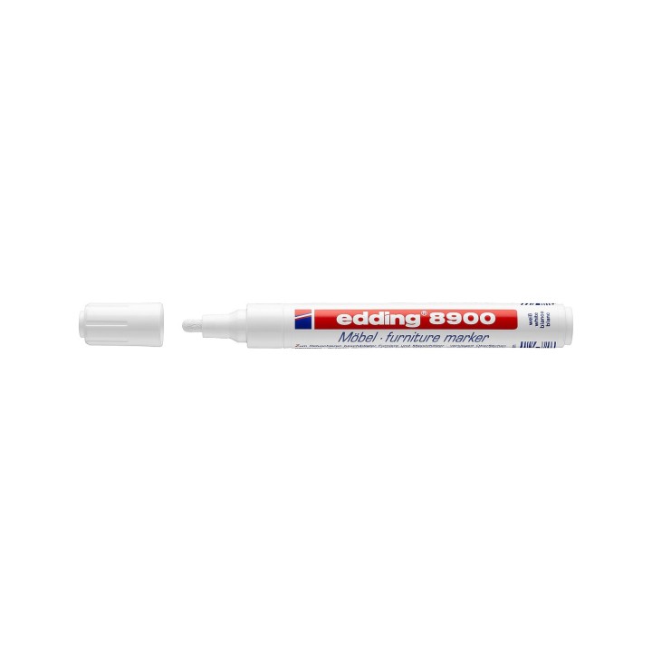 Edding 8750 marcador permanente Punta redonda Blanco