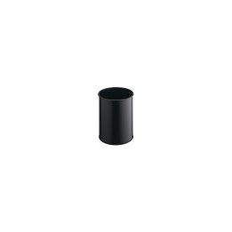 Durable 330101 cubo de basura Alrededor Poliéster, Acero Negro