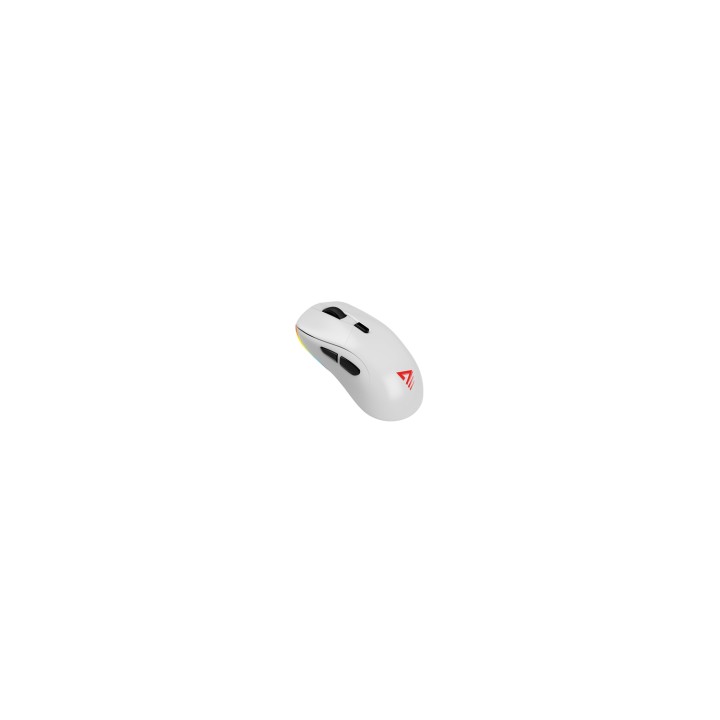Savio RIFT WHITE gaming mouse RGB Dual Mode ratón Juego mano derecha Bluetooth + USB Type-C Óptico 10000 DPI