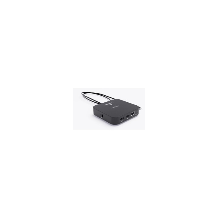 i-tec USB-C Dual HDMI Docking Station with Power Delivery 100 W + Universal Charger 100W