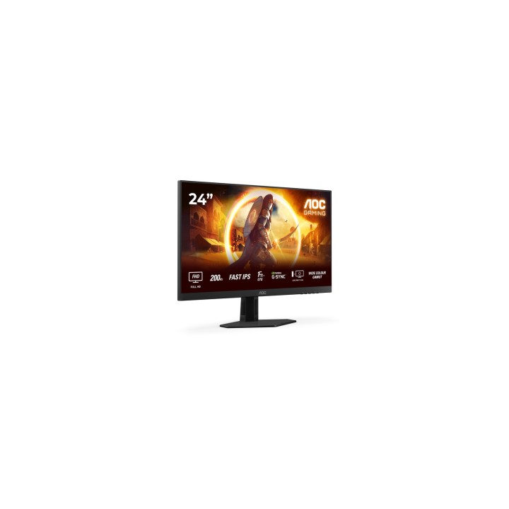 AOC G4 24G4HRE pantalla para PC 60,5 cm (23.8") 1920 x 1080 Pixeles Full HD LED Negro, Rojo