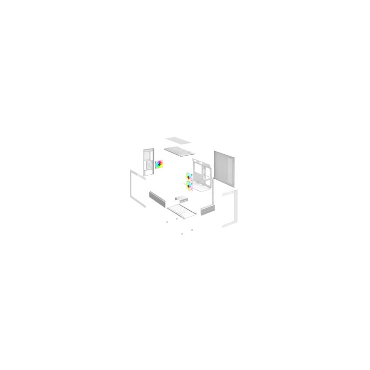 Savio SIGMA X1 WHITE carcasa de ordenador Cubo Blanco