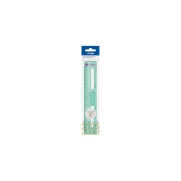 Milan Regla 20 cm transparente serie New Look, verde