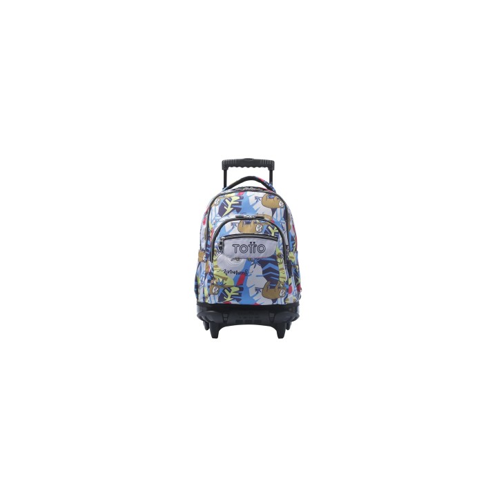 Totto Mochila Escolar con ruedas Renglones Lazel